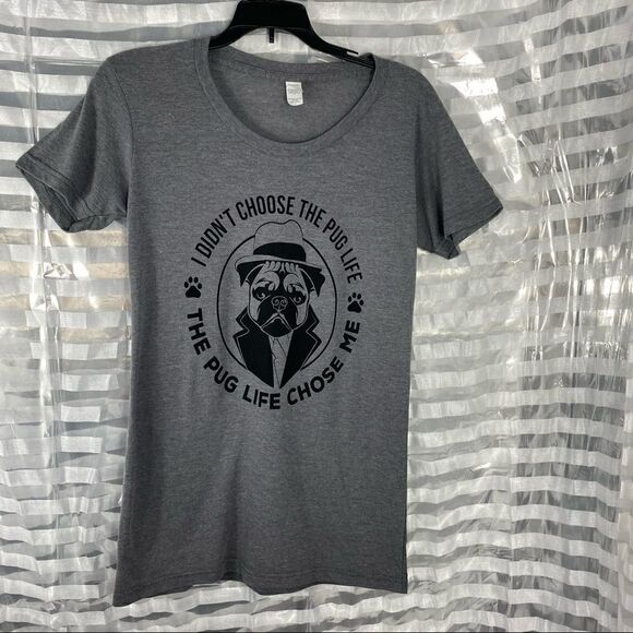 Tultex I Didn’t Choose the Pug Life T-shirt - Picture 1 of 6